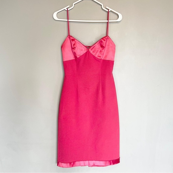 Maria Bianca Nero Pink Bodycon Midi Dress sz Small - Picture 1 of 9